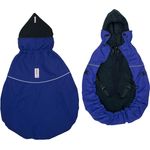manduca by MaM Tragecover Flex für Babytragen (Winter Cover Deluxe Navy/Black), blau/schwarz