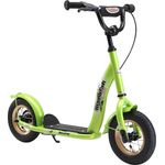 BIKESTAR Roller Kinderroller Tretroller Kickscooter mit Luftreifen für Jungen und Mädchen ab 4-5 Jahre ★ 10 Zoll Classic Kinder Scooter ★ Grün