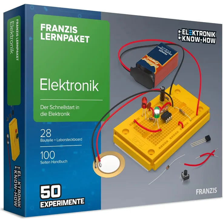 FRANZIS Lernpaket Elektronik: Der Schnellstart in die Elektronik. 50 spannende Experimente - auspacken, loslegen, verstehen!