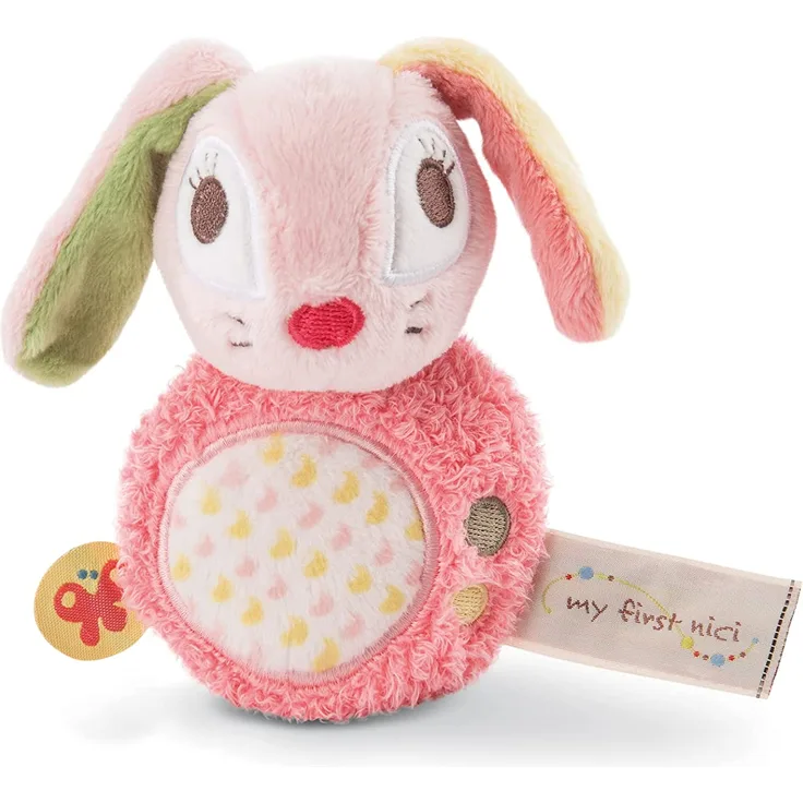 NICI - My First Nici - Wombitombi - Greifling Hase Hopsali mit Rassel 12cm