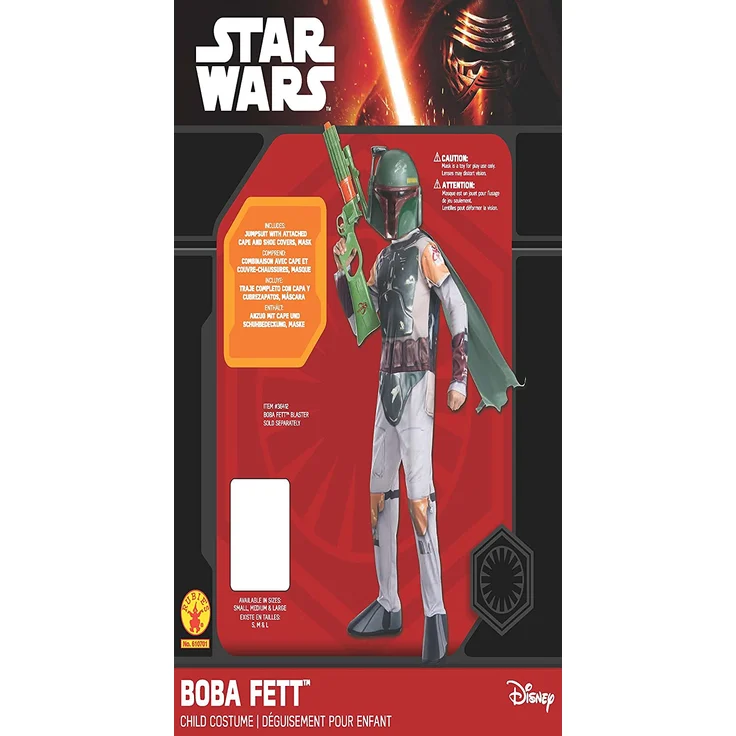 Rubie‘s Star Wars Boba Fett-Kostüm für Kinder, Stil 3, Größe M, Alter 5- 7 Jahre, Größe 127 - 137 cm – Bild 4