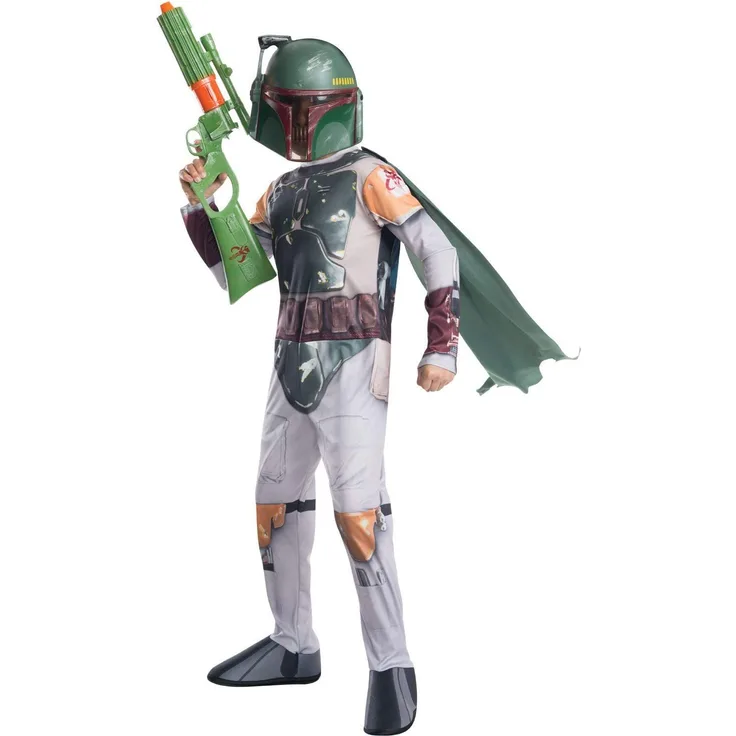 Rubie‘s Star Wars Boba Fett-Kostüm für Kinder, Stil 3, Größe M, Alter 5- 7 Jahre, Größe 127 - 137 cm