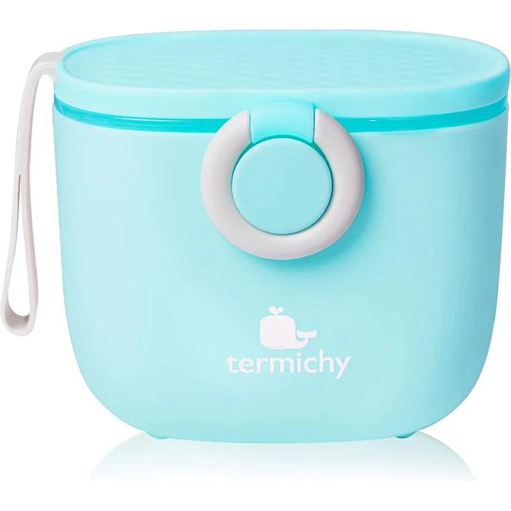 Milchpulver Portionierer, Termichy Milchpulver-Spender, 250g luftdichter tragbarer Milchpulver-Behälter für Reisen, mit Schaber und Löffel (Blau,1 Stück) – Bild 1