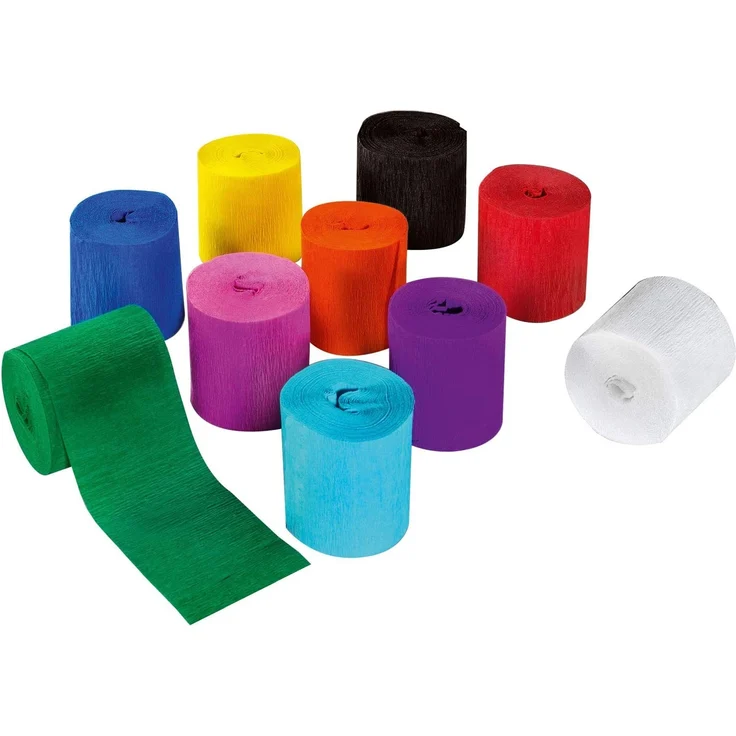 folia 82109 Kreppband, (B) 50 mm x (L) 10 m, farbig Sortiert