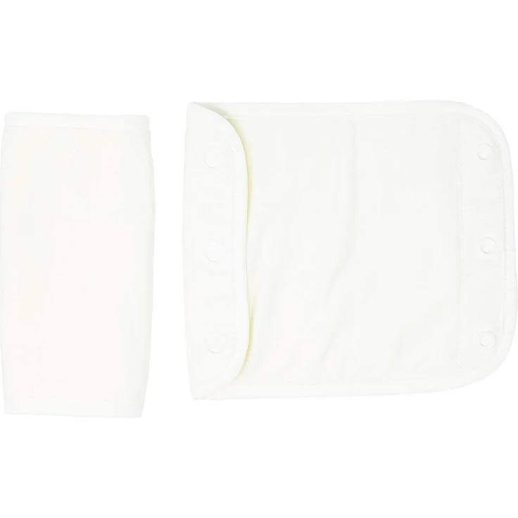 Ergobaby Beiß-Pad Schultergurtschoner Lätzchen für Babytragen, 2 Stück Teething Pad Baumwolle Saugfähig, Natural – Bild 1