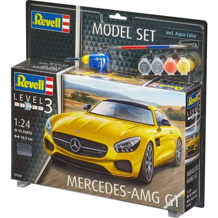 Revell Modellbausatz Auto 1:24 - Mercedes-Benz AMG GT im Maßstab 1:24, Level 3, originalgetreue Nachbildung mit vielen Details, , Model Set mit Basiszubehör, 67028 - Preisvergleich – Bild 11