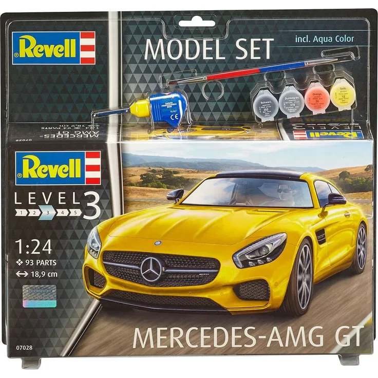 Revell Modellbausatz Auto 1:24 - Mercedes-Benz AMG GT im Maßstab 1:24, Level 3, originalgetreue Nachbildung mit vielen Details, , Model Set mit Basiszubehör, 67028 - Preisvergleich