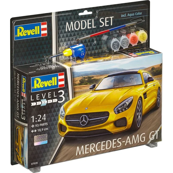 Revell Modellbausatz Auto 1:24 - Mercedes-Benz AMG GT im Maßstab 1:24, Level 3, originalgetreue Nachbildung mit vielen Details, , Model Set mit Basiszubehör, 67028 - Preisvergleich – Bild 10