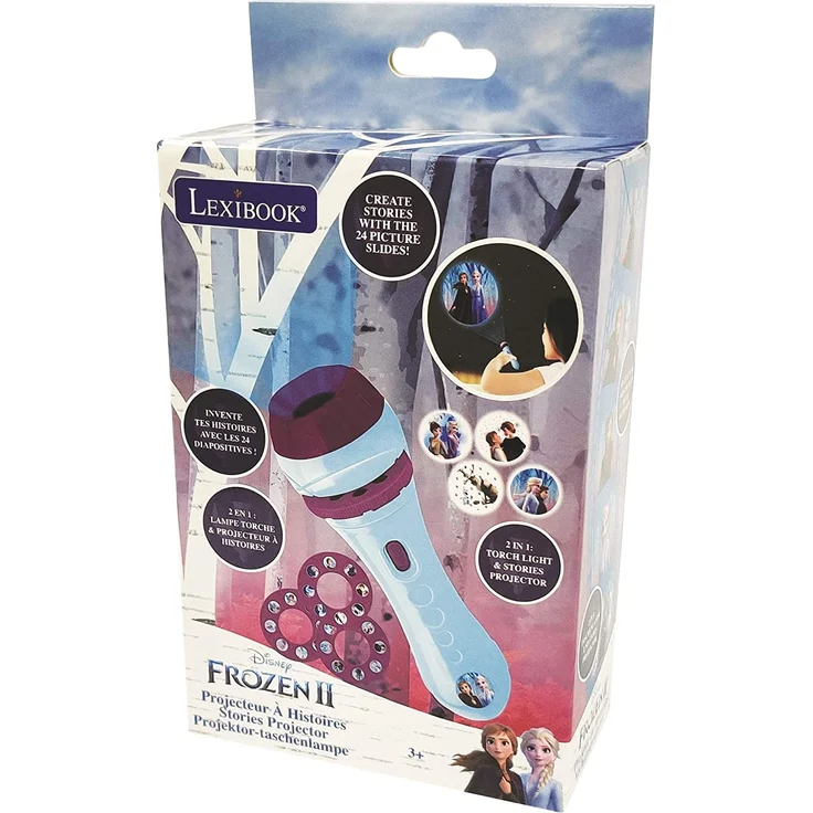 Lexibook Disney, Frozen Taschenlampe und Projektor mit 3 Scheiben, 24 Bilder, erstellen Sie Ihre eigenen Geschichten, LTC050FZ – Bild 5