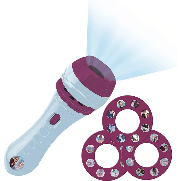 Lexibook Disney, Frozen Taschenlampe und Projektor mit 3 Scheiben, 24 Bilder, erstellen Sie Ihre eigenen Geschichten, LTC050FZ – Bild 2