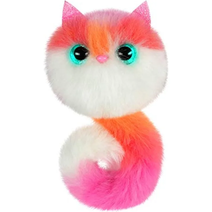 Bandai – Pomsies – Trixie – Bunter Fuchs – Interaktives Kuscheltier, das sich überall befestigen lässt – SK18041