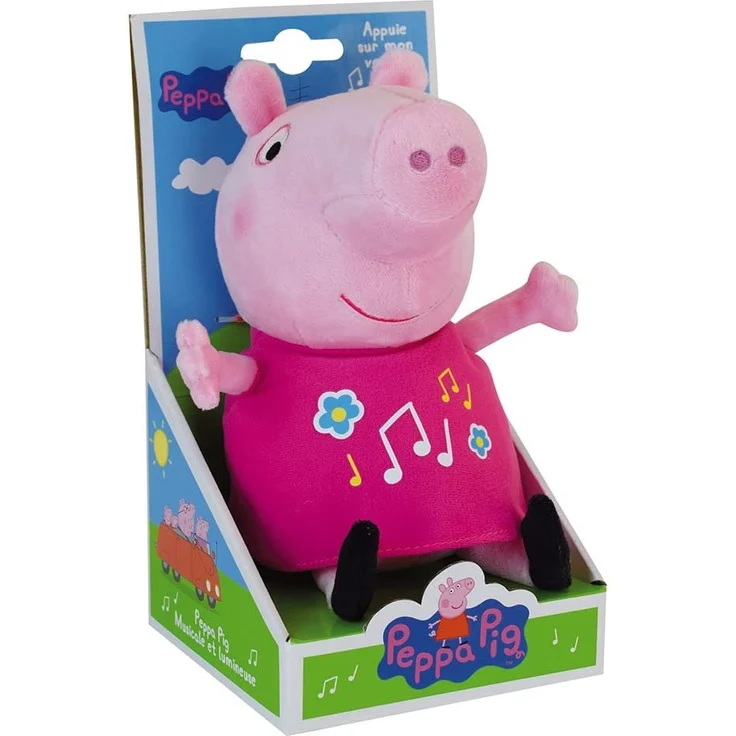 Jemini – 023344 – Peppa Pig – Plüschtier mit Musik und Licht, +/-25 cm – Bild 1