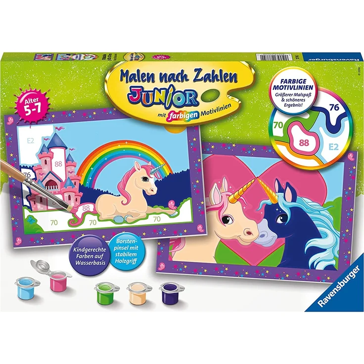Ravensburger Malen nach Zahlen 27774 - Bunte Einhornwelt - Preisvergleich – Bild 1