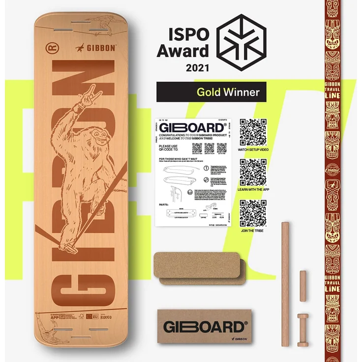 GIBOARD Set Roots Rocker Travel Gibbon – Bild 3