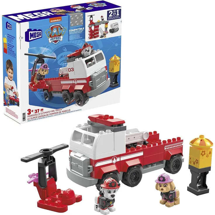 Mattel Mega Bloks Marshalls's Ultimate Fire Truck