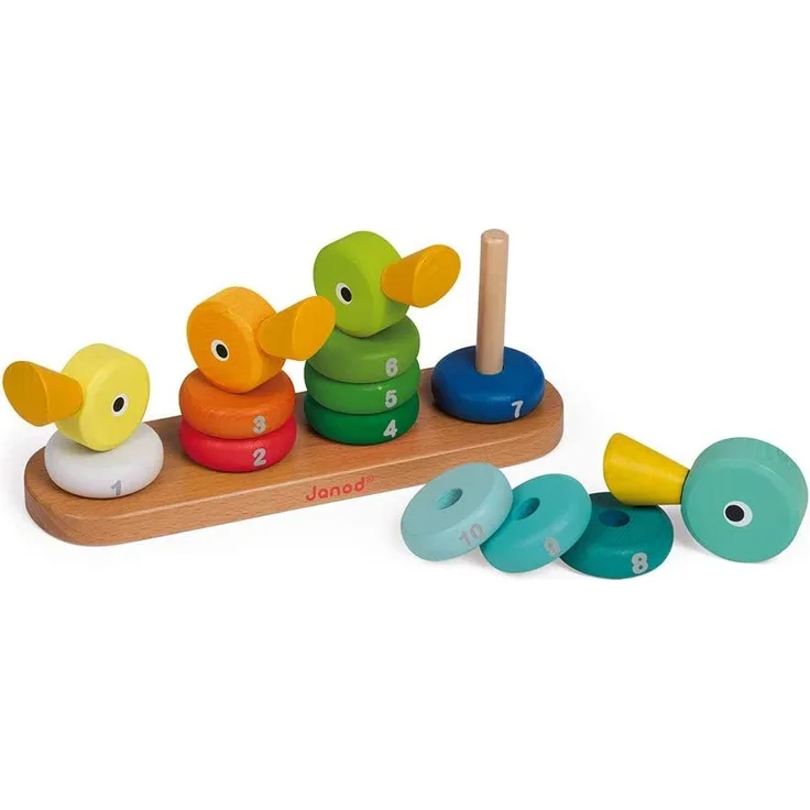 Janod J08212 - Stapelspiel Entenfamilie