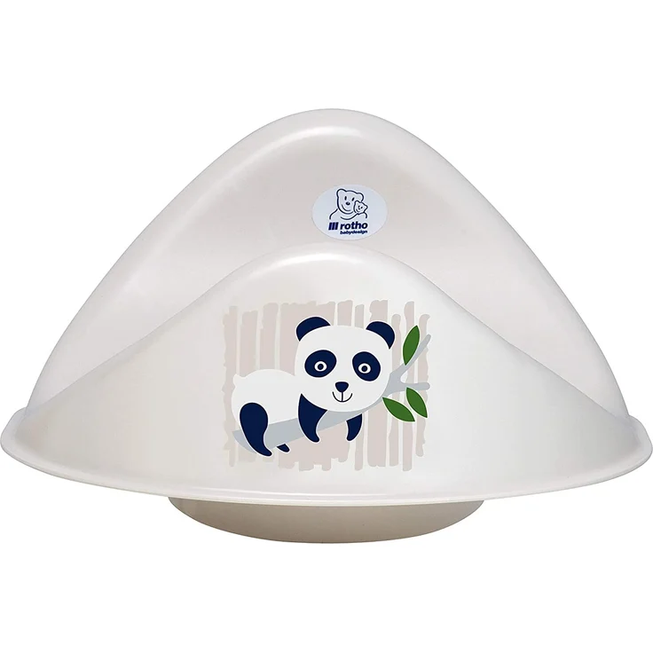 Rotho Babydesign Bio-WC Sitz Panda, 100% Biologisch Abbaubar, 32,6 x 26,3 x 15,8 cm, Organic white – Bild 2