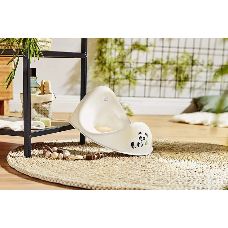 Rotho Babydesign Bio-WC Sitz Panda, 100% Biologisch Abbaubar, 32,6 x 26,3 x 15,8 cm, Organic white – Bild 4