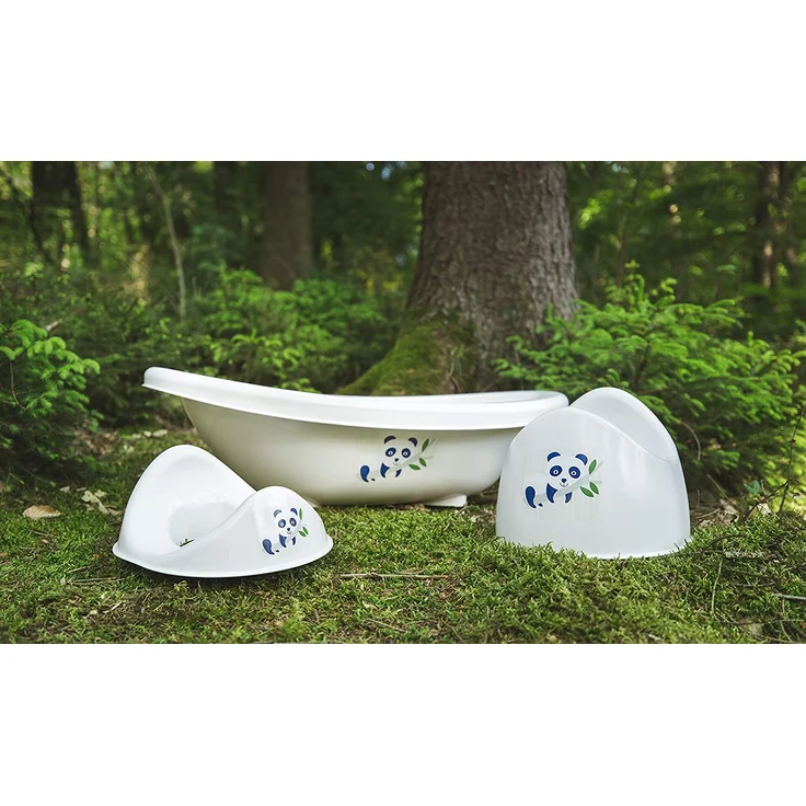 Rotho Babydesign Bio-WC Sitz Panda, 100% Biologisch Abbaubar, 32,6 x 26,3 x 15,8 cm, Organic white – Bild 7