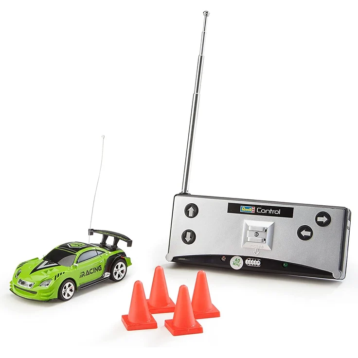 Revell Control 23560 Mini RC Racing-Car aus der Dose mit 40MHz-Fernsteuerung inkl. Ladefunktion, LED-Licht, kurze Ladezeit, lange Fahrzeit kleines ferngesteuertes Auto, Sportwagen – Bild 6