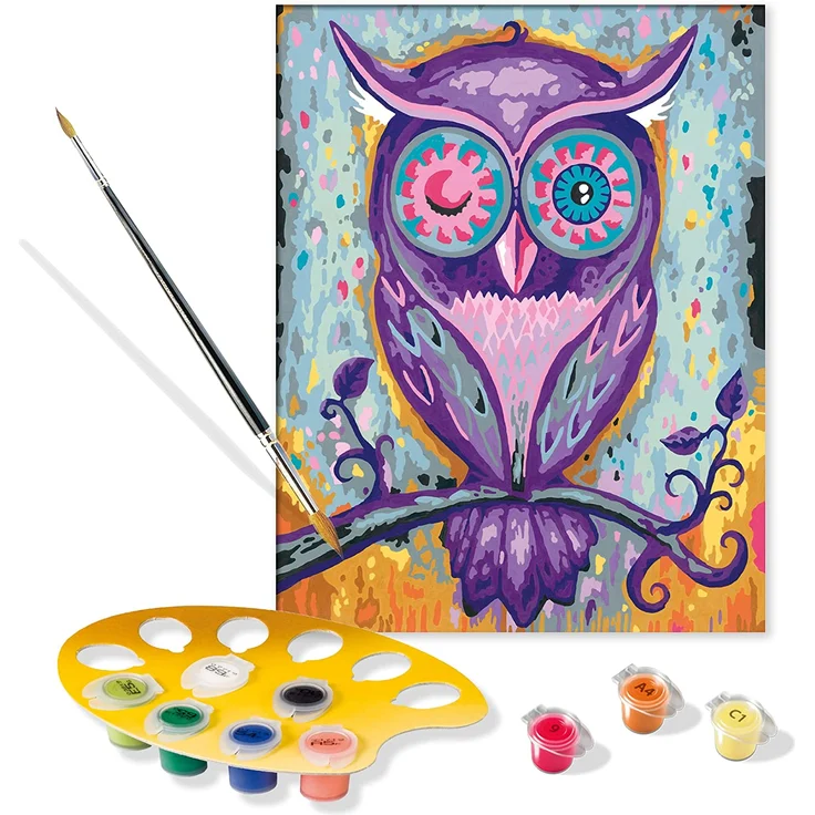 Ravensburger Malen nach Zahlen 28990 – Dreaming Owl – ab 12 Jahren – Bild 5