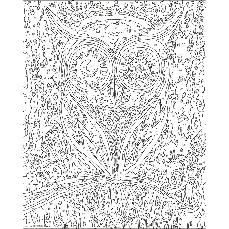 Ravensburger Malen nach Zahlen 28990 – Dreaming Owl – ab 12 Jahren – Bild 6