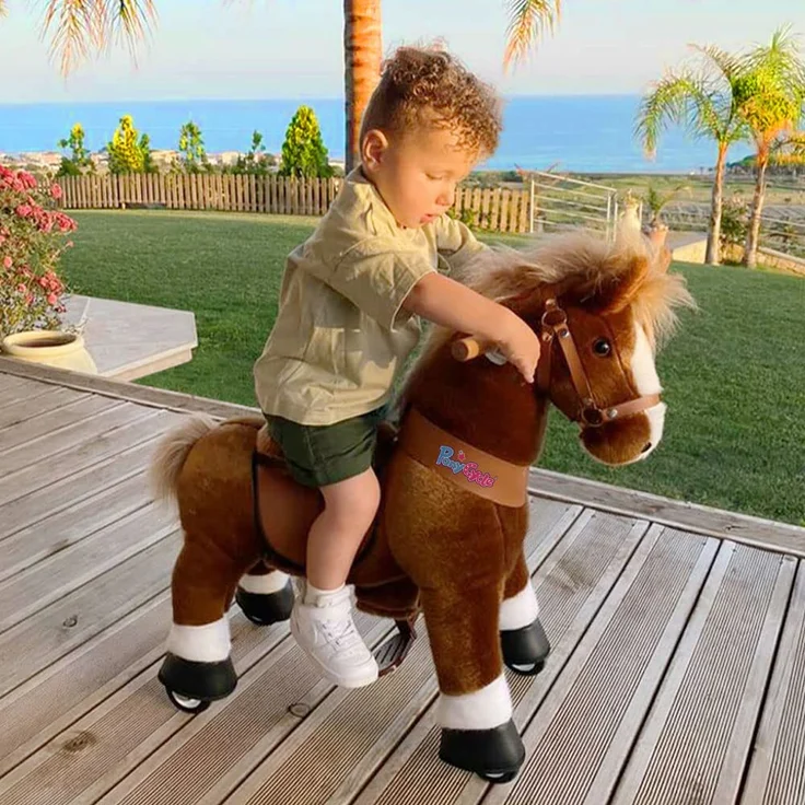 PonyCycle® Brown mit Bremse und Sound - groß – Bild 7