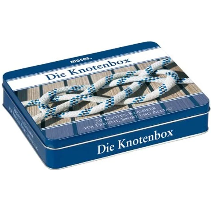 Moses 4006 Die Knotenbox | 50 Knoten-Klassiker für Freizeit, Sport und Alltag | Inkl. 2 Schnüren zum Üben – Bild 2