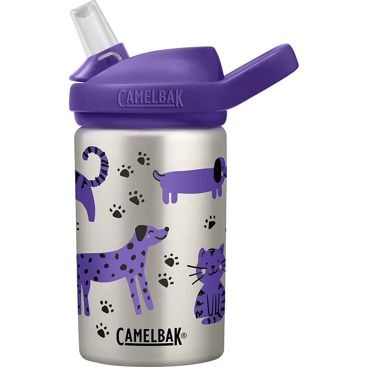 Camelbak Eddy Kids Single Wall Cats - Dogs, Größe 400 ml - Becher & Trinkflaschen, Farbe Lila