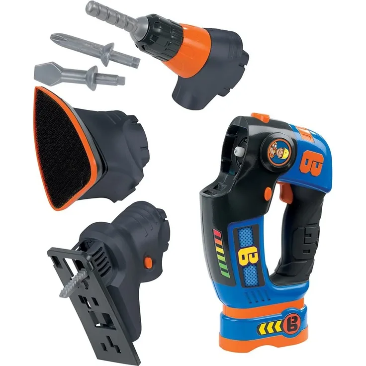 Smoby 7600360132 - Werkzeug Bob der Baumeister, eVo 3 in 1, Spiel