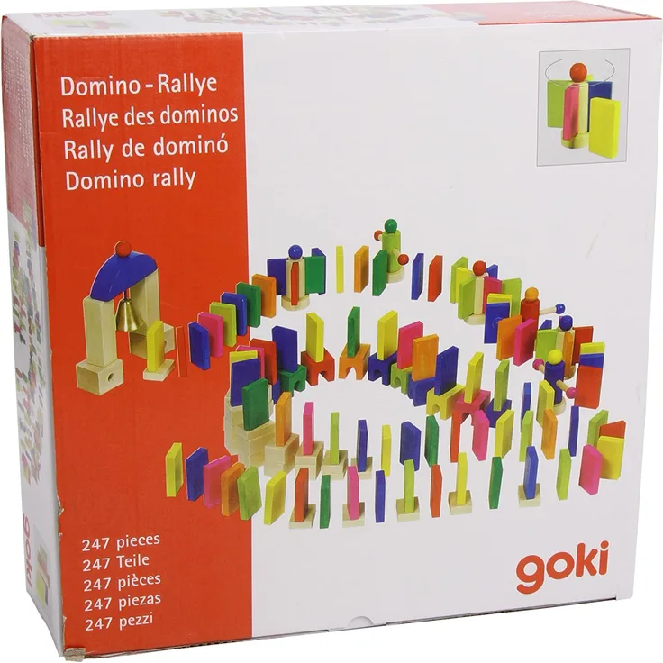 Goki 58963 - Bodenspiel - Domino-Rallye