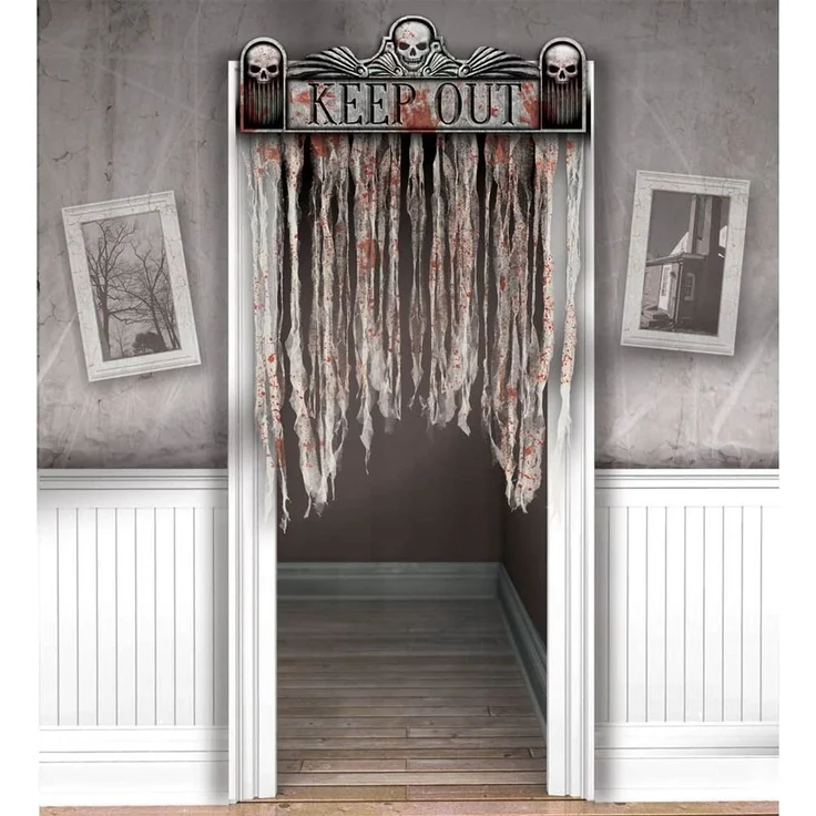 Amscan türvorhang Sinister Surgery 141,5 x 98 cm grau – Bild 3