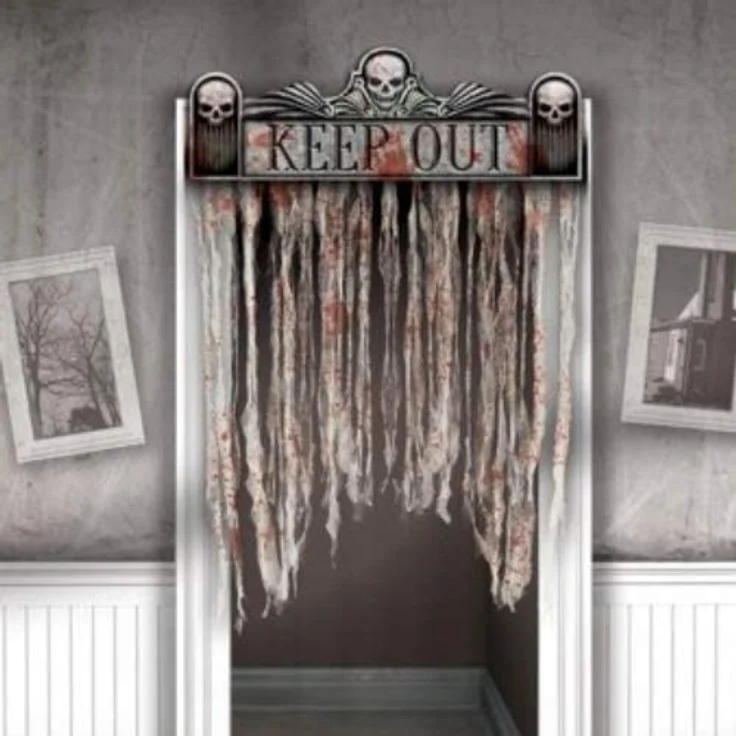 Amscan türvorhang Sinister Surgery 141,5 x 98 cm grau – Bild 2