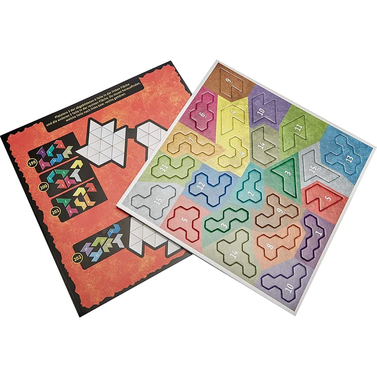 Kosmos 694203 - Ubongo Solo, 1 Spieler - 45 Legeteile - 546 Level, Knobelspaß und Legespiel, Brettspiel ab 8 Jahre – Bild 5