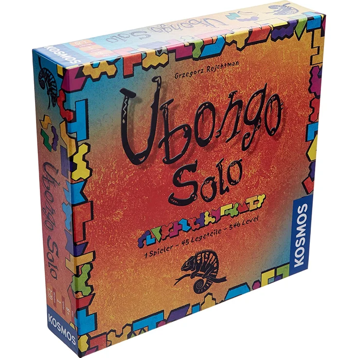Kosmos 694203 - Ubongo Solo, 1 Spieler - 45 Legeteile - 546 Level, Knobelspaß und Legespiel, Brettspiel ab 8 Jahre – Bild 1