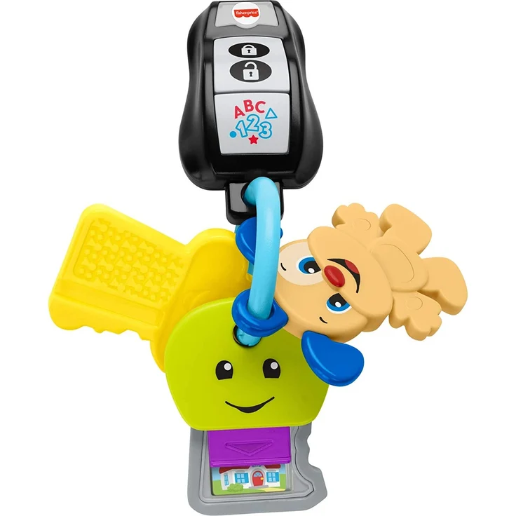 Mattel - Fisher-Price Lernspaß Baby Schlüsselbund mit Licht und Geräuschen – Bild 2