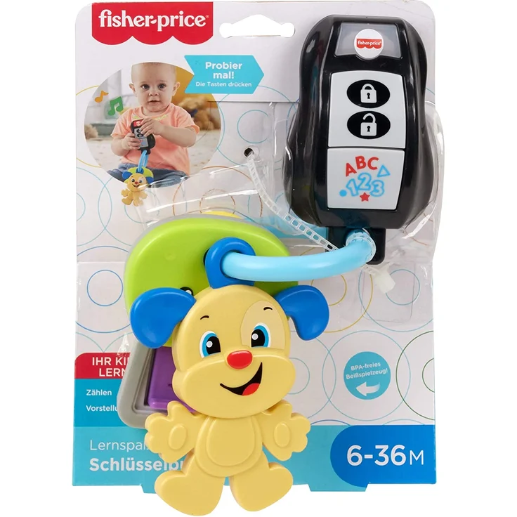 Mattel - Fisher-Price Lernspaß Baby Schlüsselbund mit Licht und Geräuschen – Bild 7