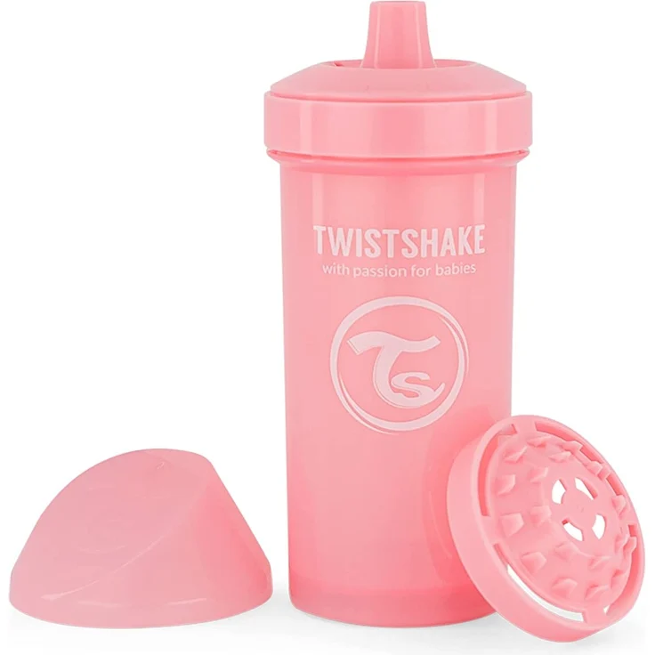Vital Innovations 78279 Trinkbecher Twistshake Kid Cup, 360 ml, rosa – Bild 1