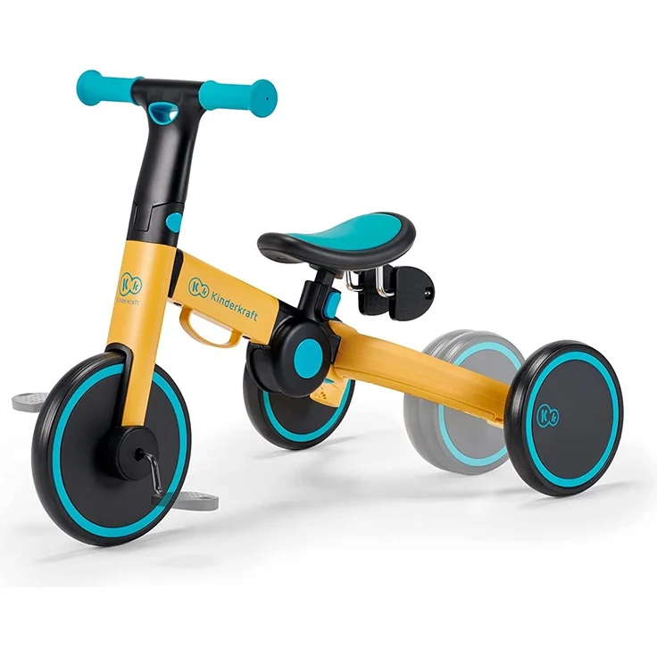 KinderKraft KINDERKRAFT 3-WHEEL BIKE 4TRIKE PRIMROSE YELLOW – Bild 1