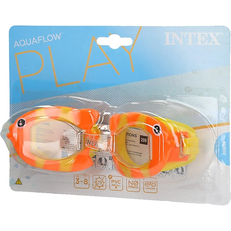 Intex 55603, Schwimmbrille Fun Unisex Kinder, Gelb, 14.92 X 20.32 X 3.81