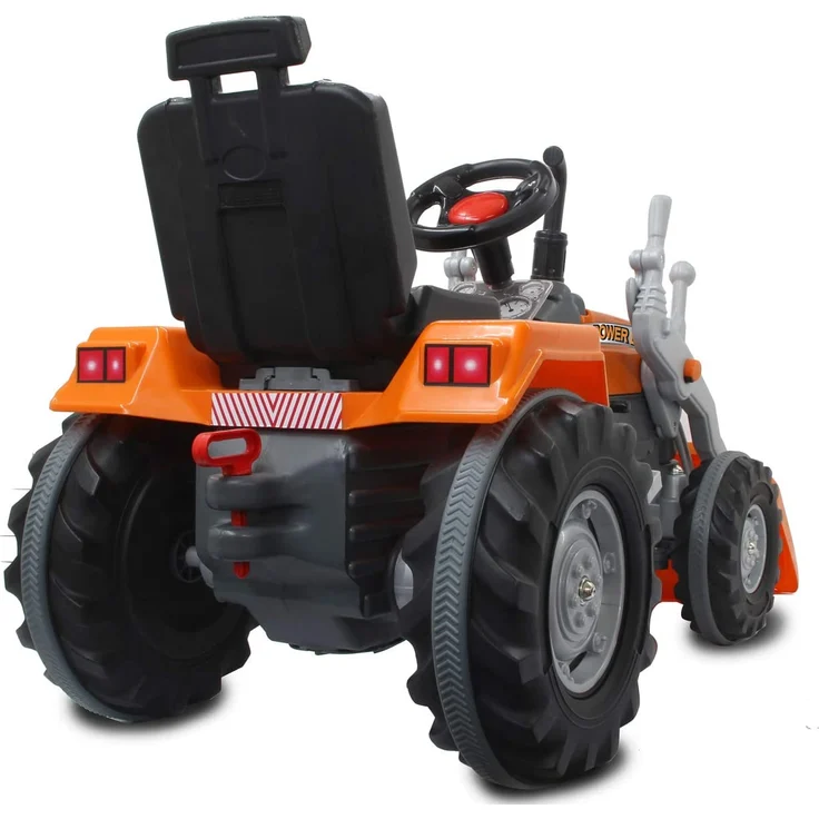 Trettraktor mit Frontlader Power Drag orange – Bild 6