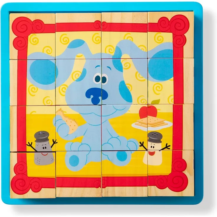 Melissa & Doug 33007 Blue's Clues & You Holzwürfel Puzzle, Mehrfarbig