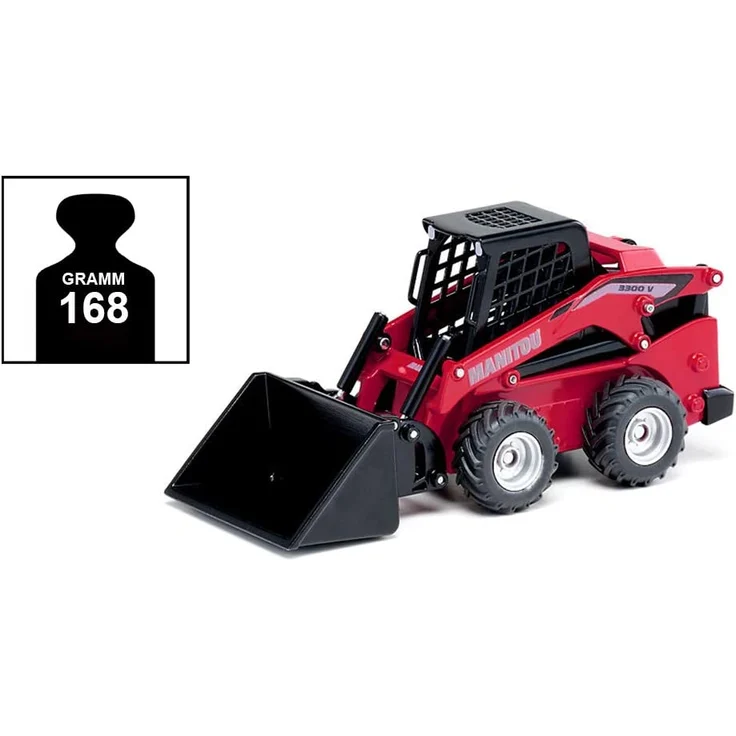 SIKU 3049, Manitou 3300V Kompaktlader, 1:32, Metall/Kunststoff, Rot, Viele Funktionen, Kombinierbar mit SIKU Modellen im gleichen Maßstab – Bild 5