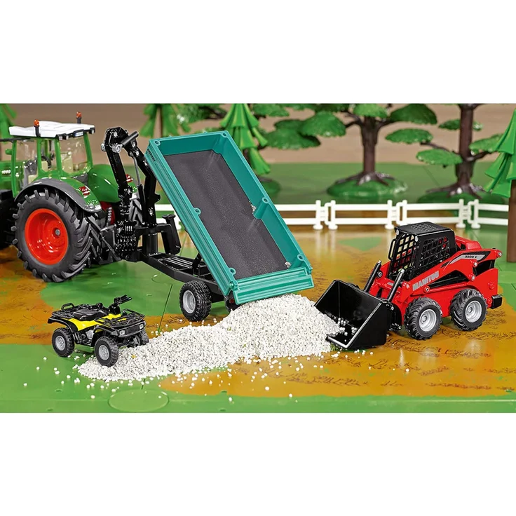 SIKU 3049, Manitou 3300V Kompaktlader, 1:32, Metall/Kunststoff, Rot, Viele Funktionen, Kombinierbar mit SIKU Modellen im gleichen Maßstab – Bild 6