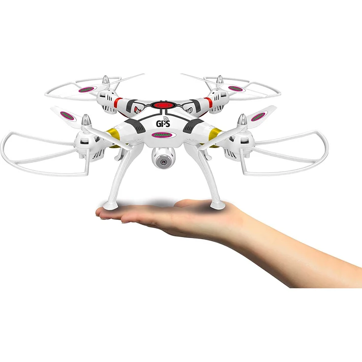 Jamara 422025 Payload GPS Altitude HD WiFi FPV-Position Hold, Coming Home, Kompass, LED Richtungsanzeige,Unterspannungswarnung, bis zu 40 km/h, Rotorblattschnellwechselsystem, Zuladung 350 g – Bild 3