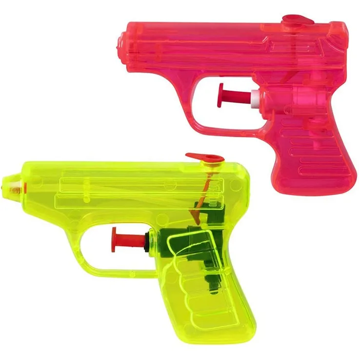 wasserpistolen 7,5 x 10 cm rot/gelb 2 Stück