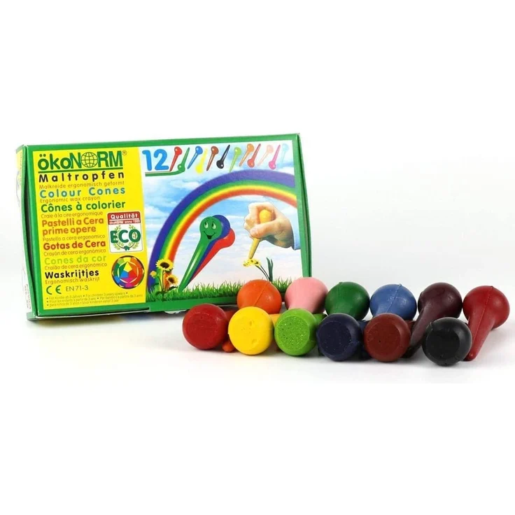 ökoNorm Maltropfen, Kartonetui - 12 Farben – Bild 1