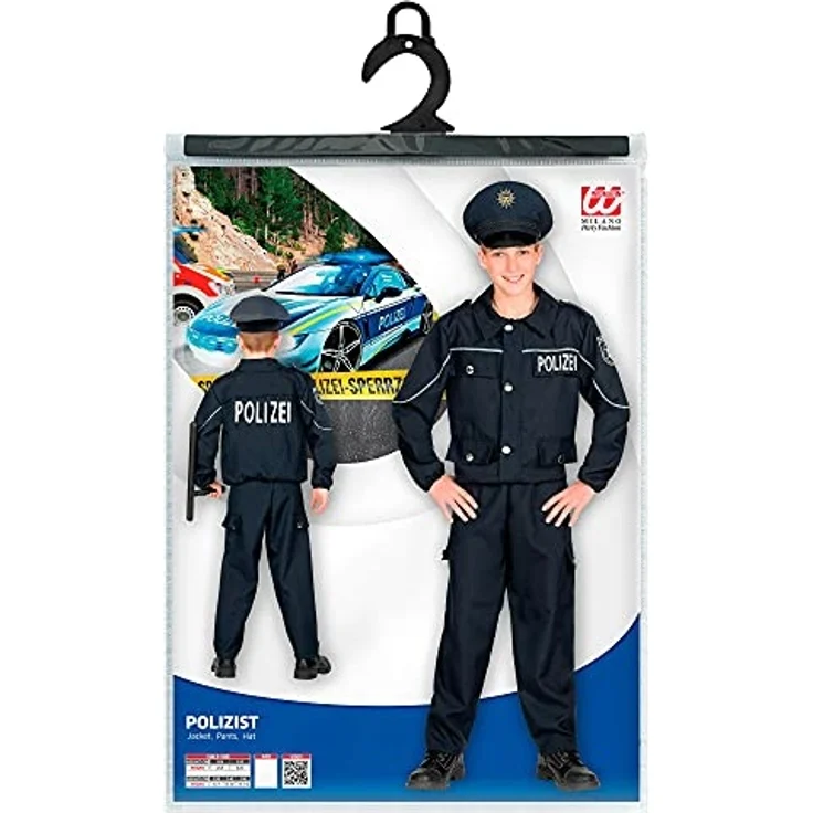 Widmann Polizist Kinder dunkelblau 3-tlg, Größe: 158 – Bild 5