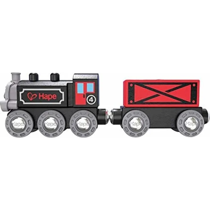 Hape E3717 Kleinkindspielzeug Dampf-Frachtzug – Bild 7