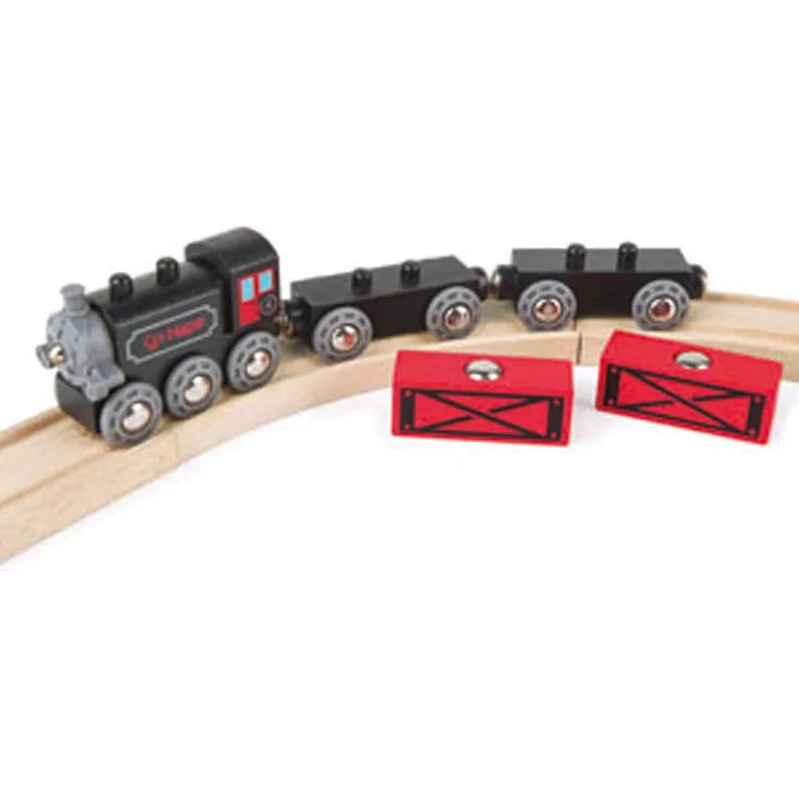 Hape E3717 Kleinkindspielzeug Dampf-Frachtzug